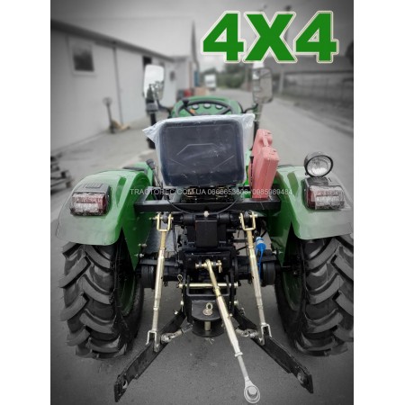 Мінітрактор БУЛАТ Т254 / 4Х4, 23 к.с, ВОМ, 3х точкова навіска, передні та задні противаги! Дешевий! Надійний трактор аналог Шифенг 244